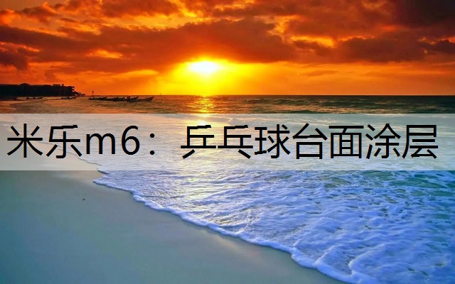 <strong>米乐m6：乒乓球台面涂层</strong>